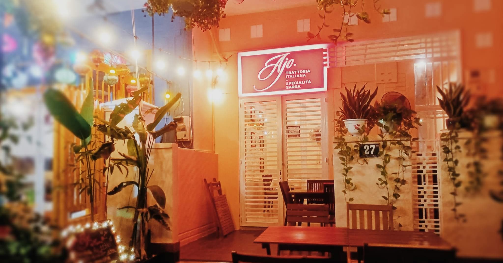 Ajo captures the essence of Sardinia in Da Nang with its warm and intimate atmosphere 